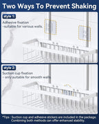 YASONIC Shower Caddy Hanging, Never Rust Shower Organizer Hanging, Aluminum - Image 7
