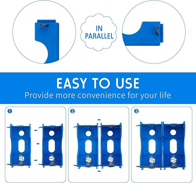 LEIFIDE 16 Pieces D Cell Battery Holder Series or Parallel Storage D Size - Image 3