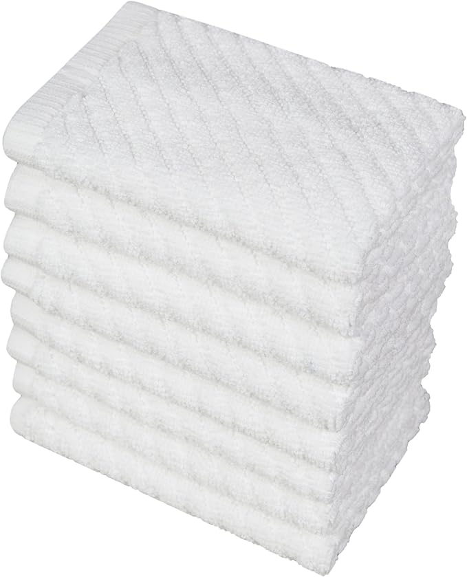 Bumble Towels Premium Kitchen Dish Cloths | 8 Pack | Diagonal Deluxe Dish Cloth - Image 5