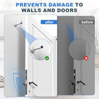 2 Pack Door Stops, 304 Stainless Steel Door Stoppers, Easy Installation - Image 5