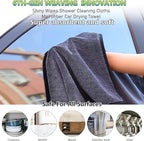 Shiny Cleaning Cloths, Shower Doors Drying Towels, 16 * 24in Streak Free Glass - Image 2