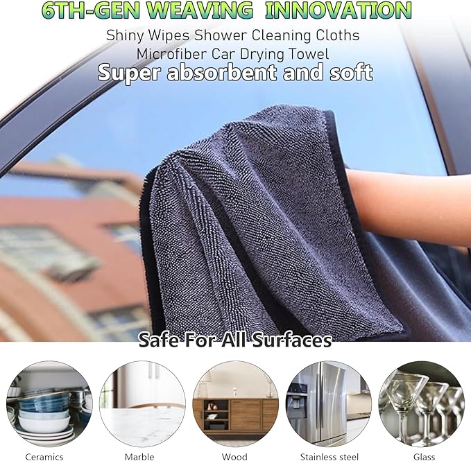 Disposable Dust Mop with 3 Shiny Cleaning Wipe Cloths, 360°Spin No Wash Mop - Image 9