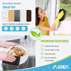 AIDEA Microfiber Cleaning Cloth Black 12PK, Microfiber Towels - Image 6
