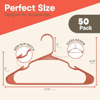 Plastic Clothes Hangers – Heavy Duty Hanger Set, - Image 2