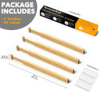 SpaceAid 4 Pack Bamboo Drawer Dividers - Image 7