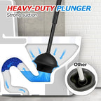 3Pack 2 in 1 Toilet Brush and Plunger Set, Extended Handle Plunger, Toilet Bowl - Image 3