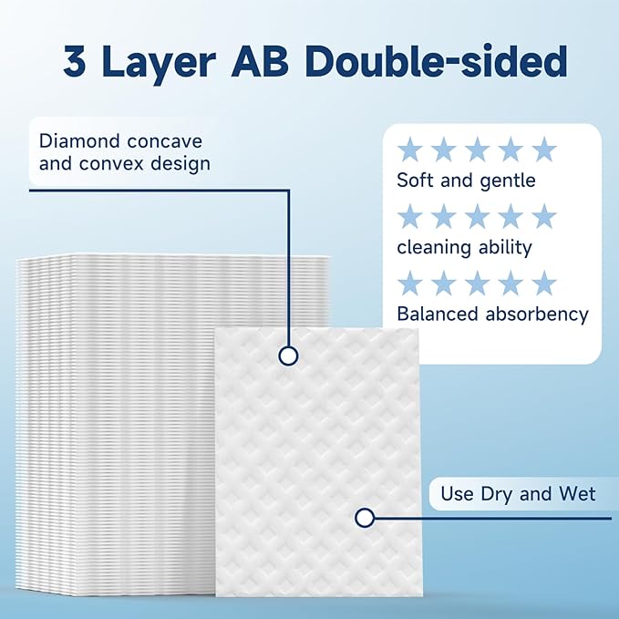 Cotton Pads, 100% Pure Cotton and Lint Free, Natural - Image 4