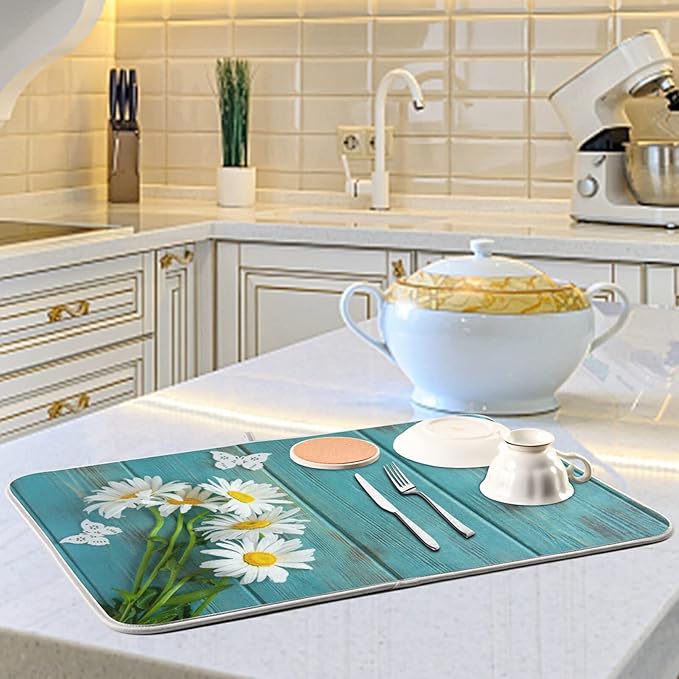 Absorbent Dish Drying Mat for Kitchen Counter - Image 6