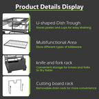 2-Tier Foldable Dish Drying Rack - Image 8