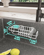 HapiRm Sponge Holder for Kitchen Sink, No Drill Kitchen Sink Caddy Organizer - Image 5