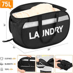 Collapsible Laundry Baskets, Tear-proof Dirty Clothes Hampers - Image 5