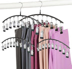 Legging Hangers for Closet Organizer, Hat Hangers for Closet 4 Pack by Arkeiliy