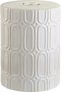 Safavieh Melody Glazed Ceramic Decorative Garden Stool, Cream by SAFAVIEH