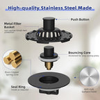 Universal Bathtub Drain Stopper Shower Drain Hair Catcher, Tub Stopper - Image 8