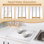 2 PCS Quick Dry Stone Dishes Mats - Image 2