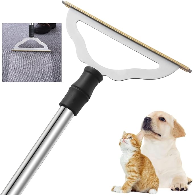 Carpet Rake for Pet Hair Removal by GOSEDER