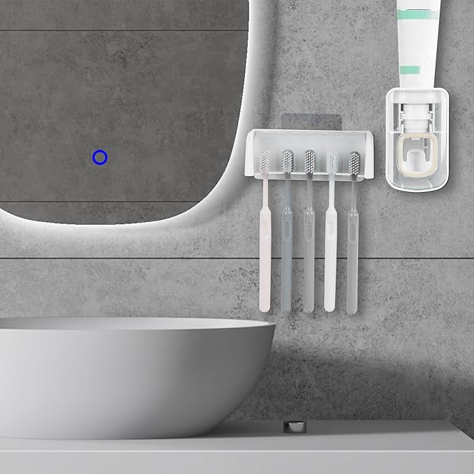 5 Slots Wall Mount Toothbrush Holder - Image 6