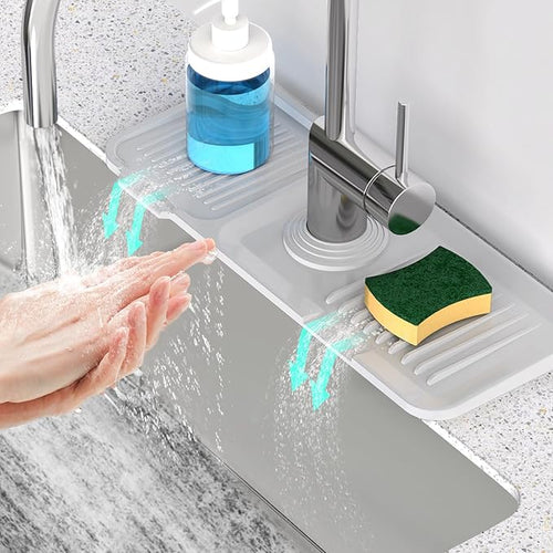 14.6'' Faucet Mat for Kitchen Sink Kitchen Sink Splash Guard Silicone Kitchen by Snoquir