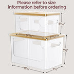 Delamu Acrylic Trash Bag Holder, 2 Pack Stackable Garbage Bag Dispenser - Image 2
