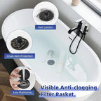 Metal 2 Pack Bathtub Drain Stopper - Image 2