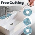 Dahlia Floral Flower Colorful Abstract Kitchen Sink Splash Guard Faucet Mat - Image 3