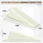 Crosize 5 Pack Door Stoppers for Bottom of Door, Premium Rubber Door Stops - Image 3