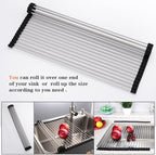 Ahyuan Roll up Dish Drying Rack Over The Sink Kitchen Roll up Sink Drying Rack - Image 4