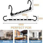24 Pack Hangers Space Saving Magic Space Saver Storage Smart Plastic Clothes - Image 2