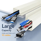 Delamu 62.8in Under Desk Cable Management, Safe Tidy Cable Management Under - Image 6