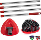 4-Section Stainless Steel Spin Mop Handles, Mop Base & Upgrade Scrub Brush Combo - Image 9