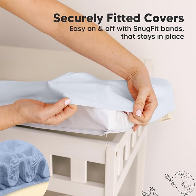 2-Pack Baby Changing Pad Cover for Girl, Boy - Image 5