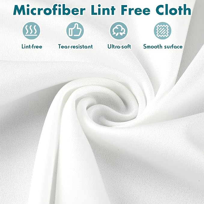 Cleanroom Cloth Wipes 4"x4" Microfiber Lint Free Cloth Disposable Clean Cloths - Image 2
