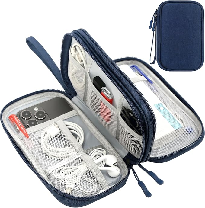 Electronic Organizer, Travel Cable Organizer Bag Pouch Electronic Accessories by Unknown