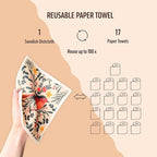Swedish Dishcloths for Kitchen, 8 Pack Reusable Paper Towels Washable, Super - Image 4