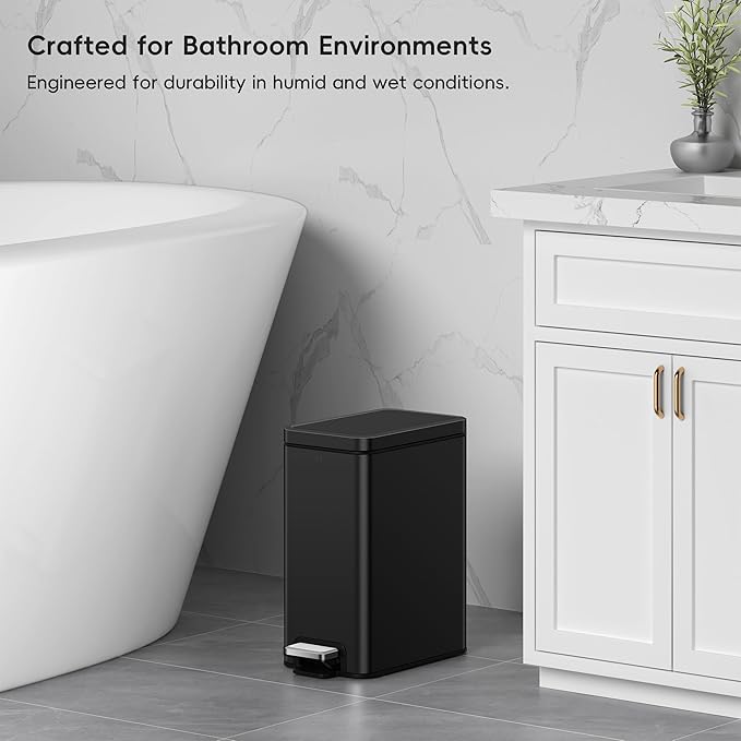 EKO Small Bathroom Trash Can - Image 6