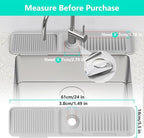 24 Inch Longer Faucet Mat for Kitchen SinkBathroom Kitchen Sink Splash Guard - Image 2