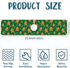 Christmas Happy New Year Sink Faucet Absorbing Mat Santa Claus Super Absorbent - Image 2