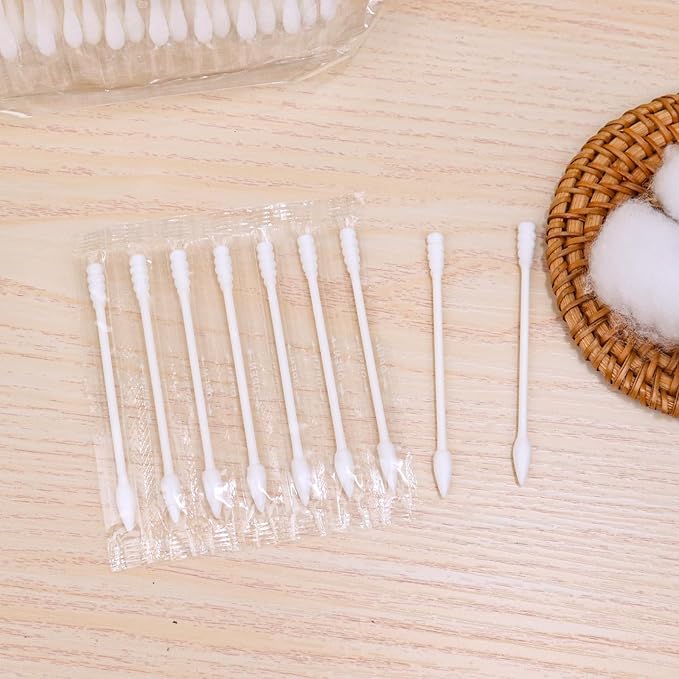 Cotton Swabs, Individually Wrapped Cotton Buds, Bulk Cotton Tip Applicator Bulk - Image 5