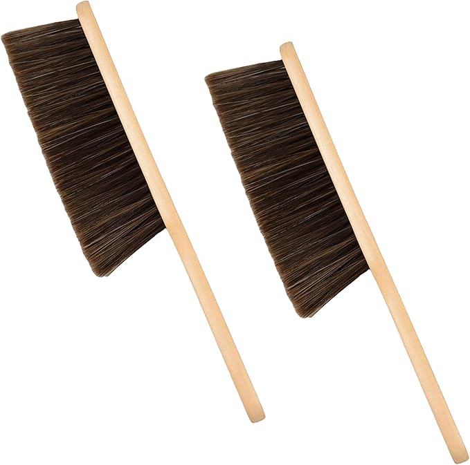 Wooden Bench Brush with Soft Bristles – 2 Pack Wide Table & Counter Dusting - Image 7