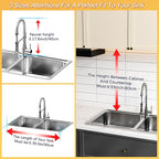 ADBIU Over The Sink Dish Drying Rack Snap-On Design 2 Tier Large Dish Rack - Image 6