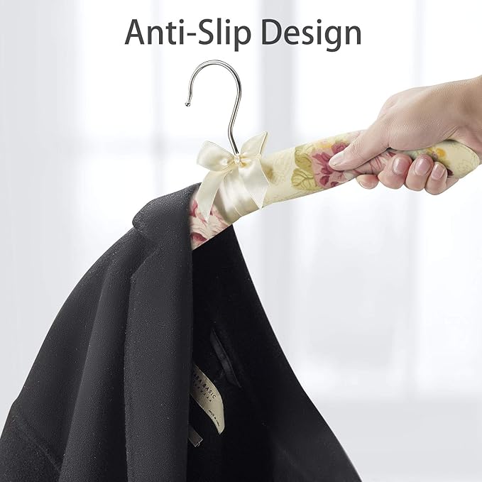 Padded Clothes Hangers for Sweaters – Women Padded Coat Hangers- Foam Hanger - Image 3