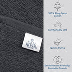 DAN RIVER 12 Pack Wash Cloths for Showering - Image 3