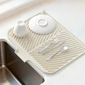 Belife Dish Drying Mat for Kitchen Counter, Silicone Dish Drainers Pad by Belife