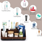 Wood Toothbrush Holders for Bathrooms Countertop Organizer - Image 4