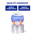 ADHES Premium Aluminum Foil Tape, 3 Inch x 164 Feet, Heat Proof Tape Withstand - Image 3