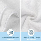 HOMEXCEL Microfiber Washcloths Towel Pack of 50, Hotel and Spa, Fast Drying - Image 7