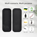 Silicone Sponge Holder Kitchen Sink Organizer Tray Dish Caddy Soap Dispenser - Image 7
