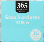 365 by Whole Foods Market, Flextra Strength Drawstring Trash Bags, 30 Gallon - Image 4