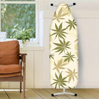 Nuxovilar Olive Green & Beige Leaf Pattern Ironing Board Cover, This Cover Fits - Image 2
