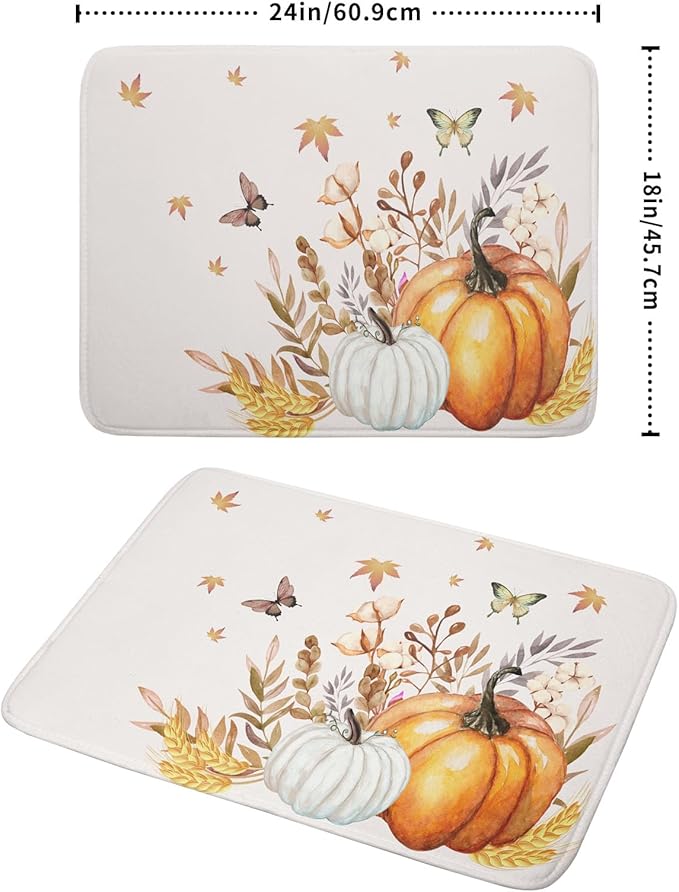 Fall Pumpkin Maple Dish Drying Mat - Image 2